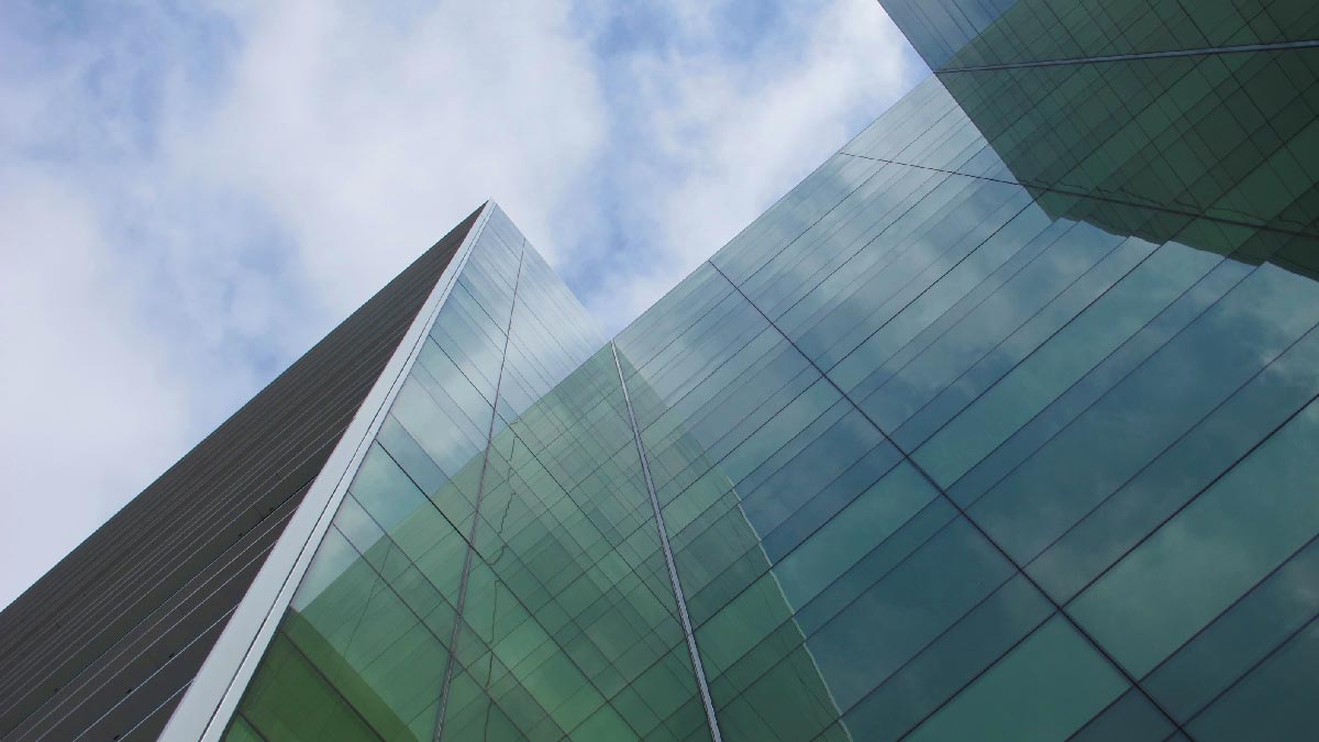 photo of SF campus from dramatic angle