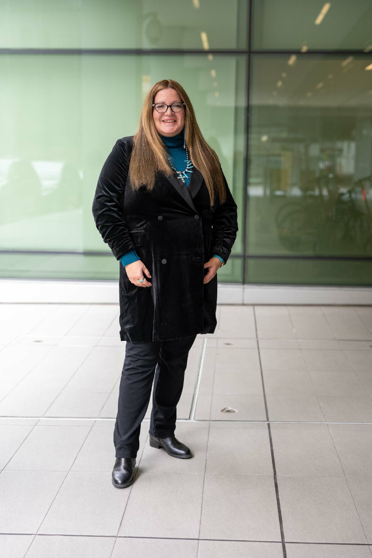 Ruth Bol outside the dental school