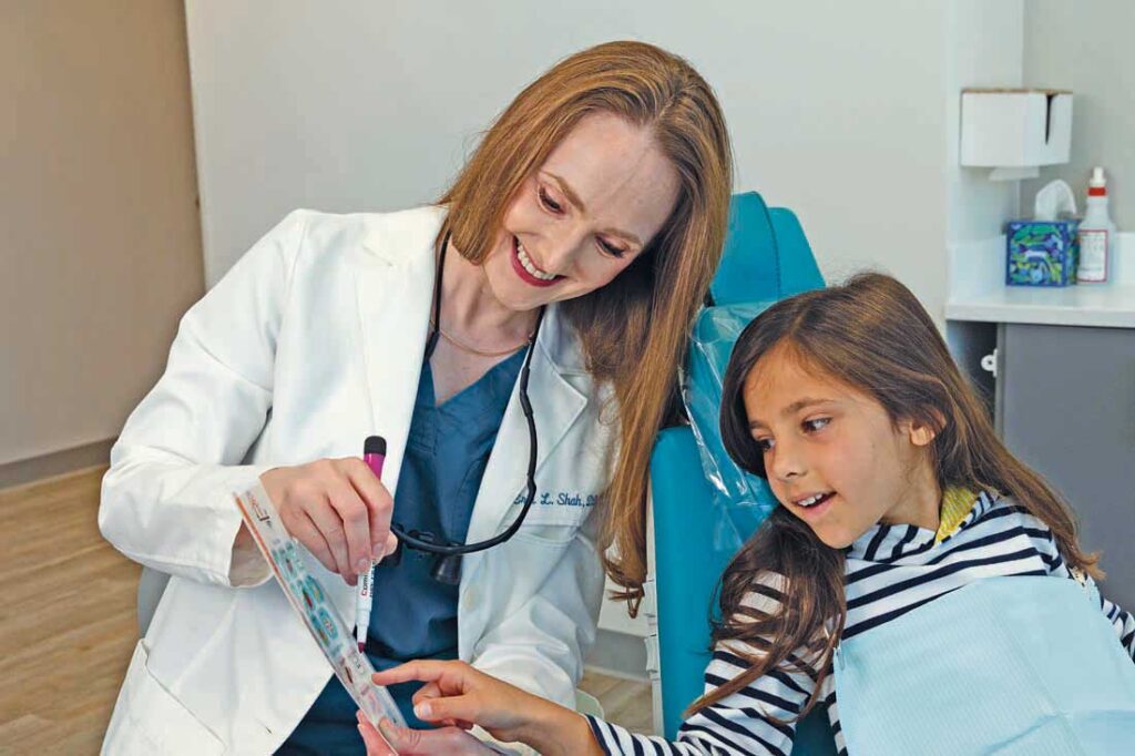 with a patient