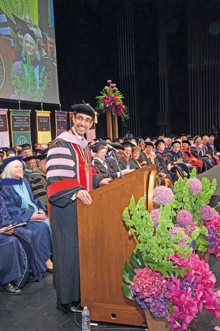 Nader at 2016 commencement