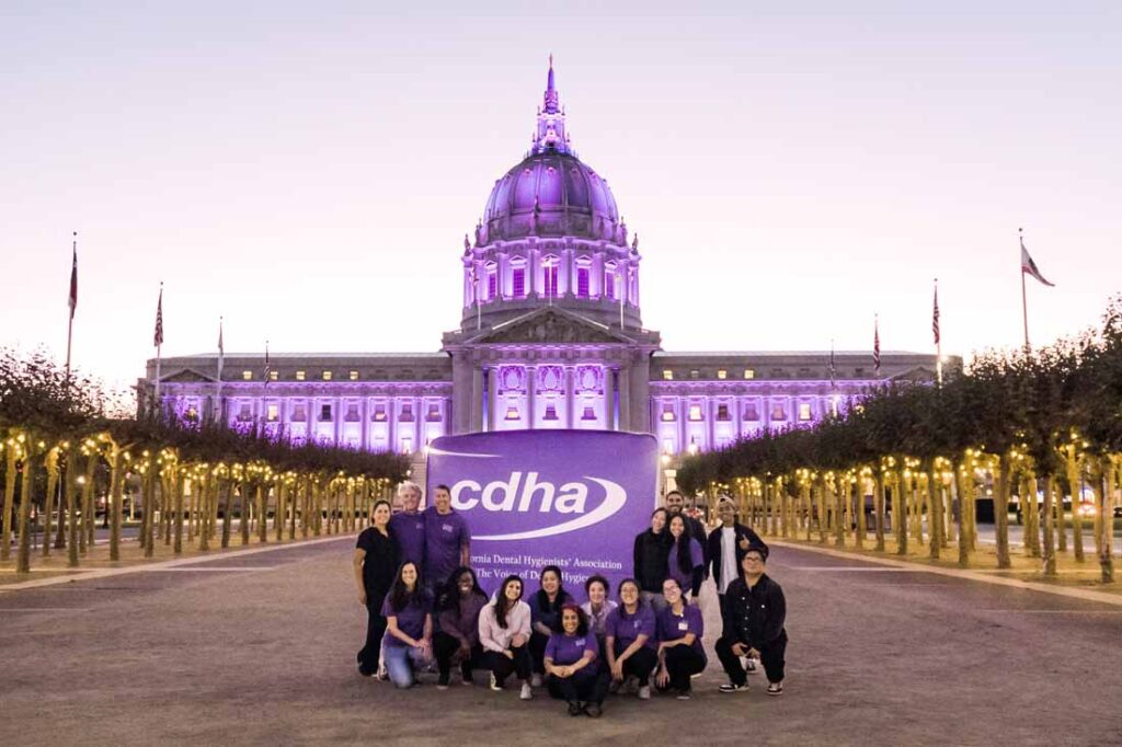 CDHA members celebrate Dental Hygiene Month in San Francisco
