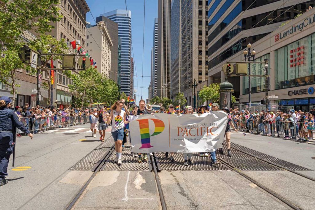 University of the Pacific participants in Pride Parade, San Francisco