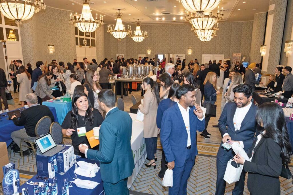 Exhibitors room at Alumni Meeting
