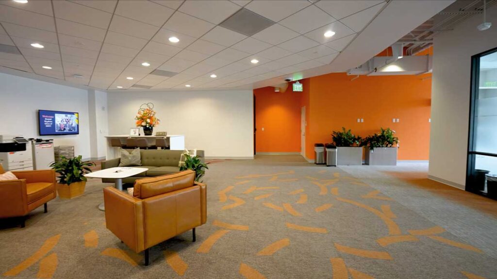Collaborative space in the 6th floor campus expansion